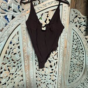 Black One-Piece Swimsuit
